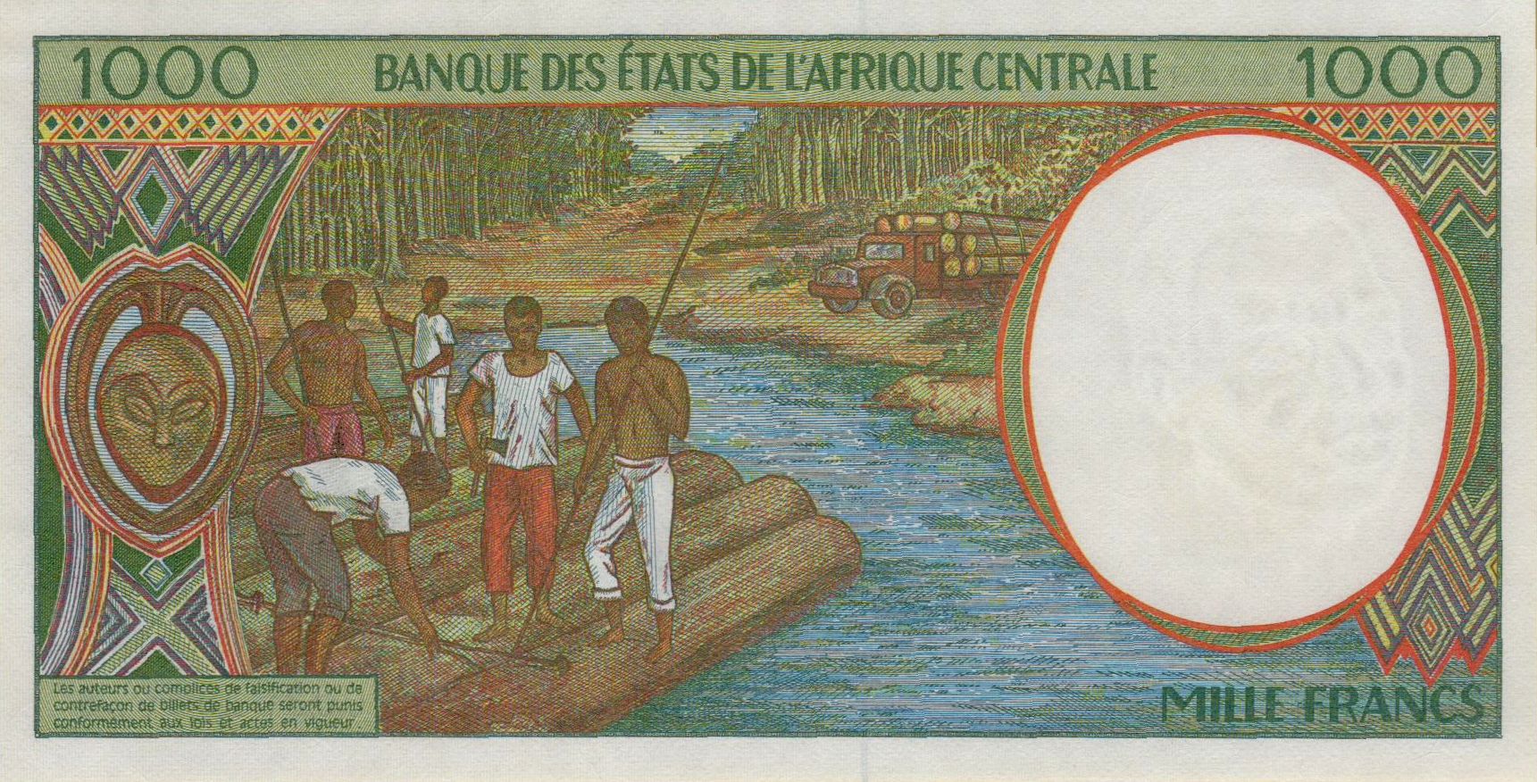 Gabon (C.A.S) 1000 2000 UNC P-402L/g